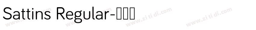 Sattins Regular字体转换